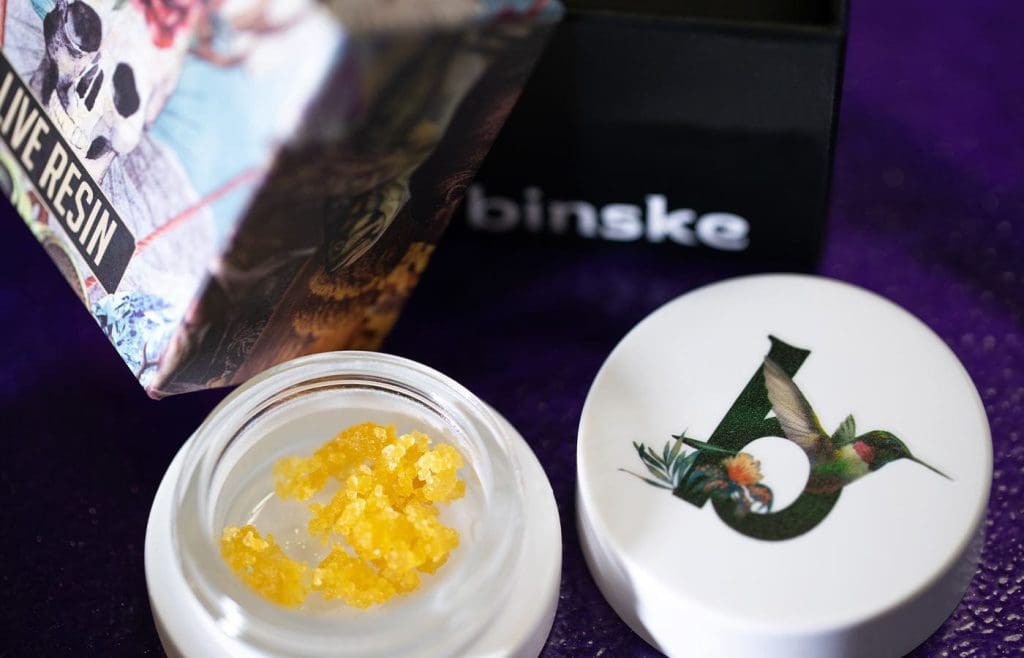 Binske cannabis live resin in small jar- Oasis Superstore