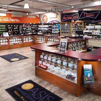 Oasis Cannabis Superstore 44th Flower Section