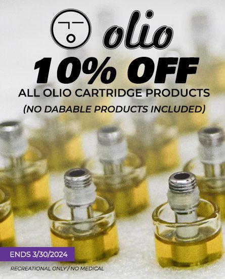 Olio cartridges 10% off. Deal ends 3-30-24