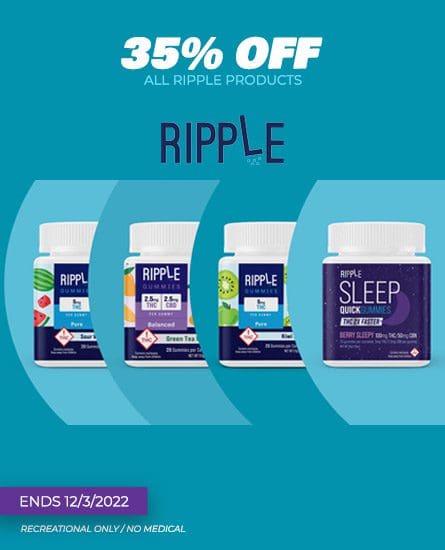 35% off Ripple product sale. Ends 12-3-22