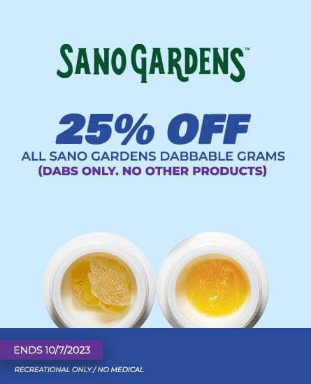Sano Gardens 25% off. Sale ends 10-31-2023