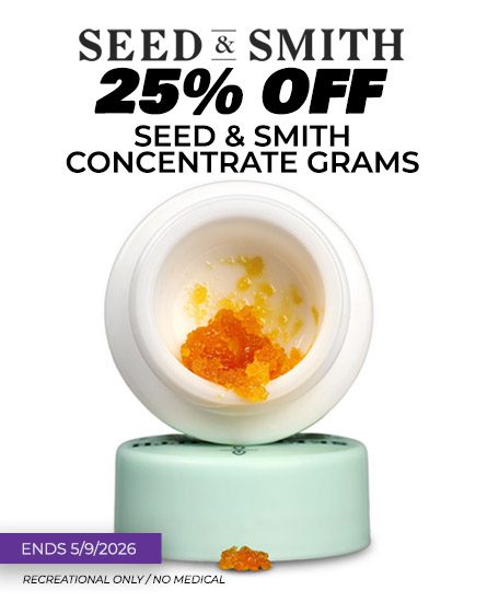 Seed & Smith Concentrates sale ends 5/9/2026