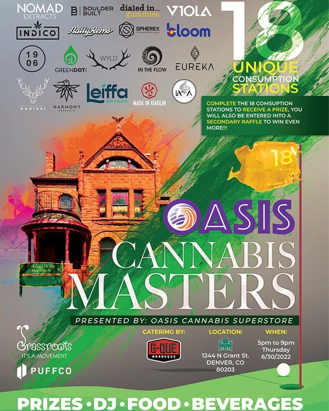 oasis cannabis Denver masters tournament