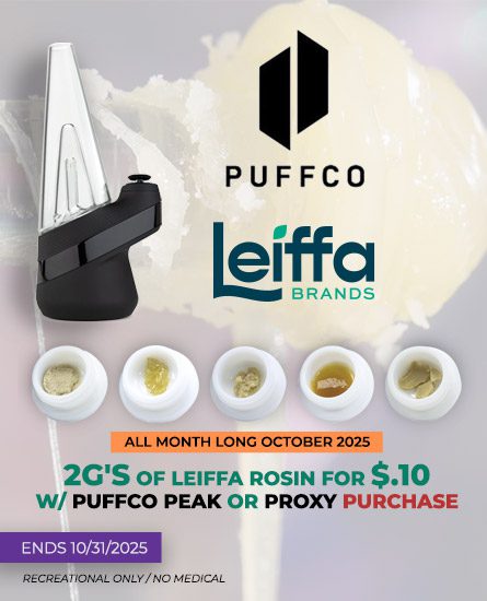 Puffco and Leiffa Promotion October 2025