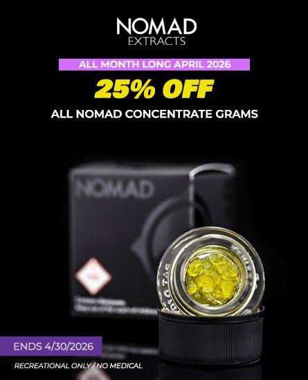 Nomad Extracts Concentrate Grams promo ends 4/30/26