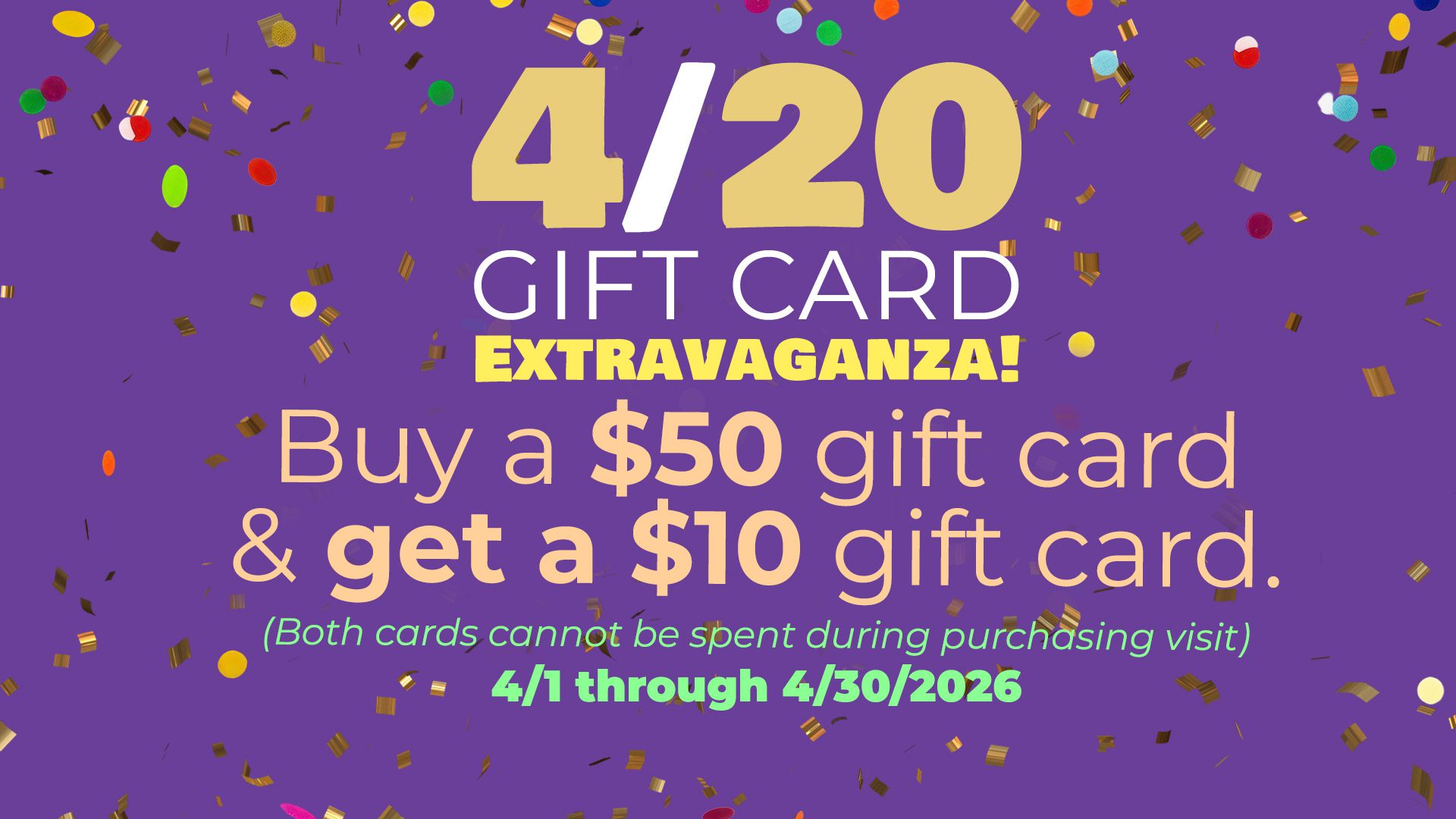 Oasis April Gift Card Promotion
