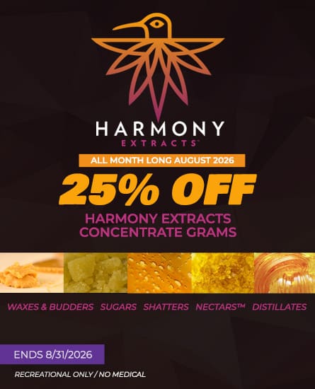 Harmony Extracts sale ends August 31, 2026