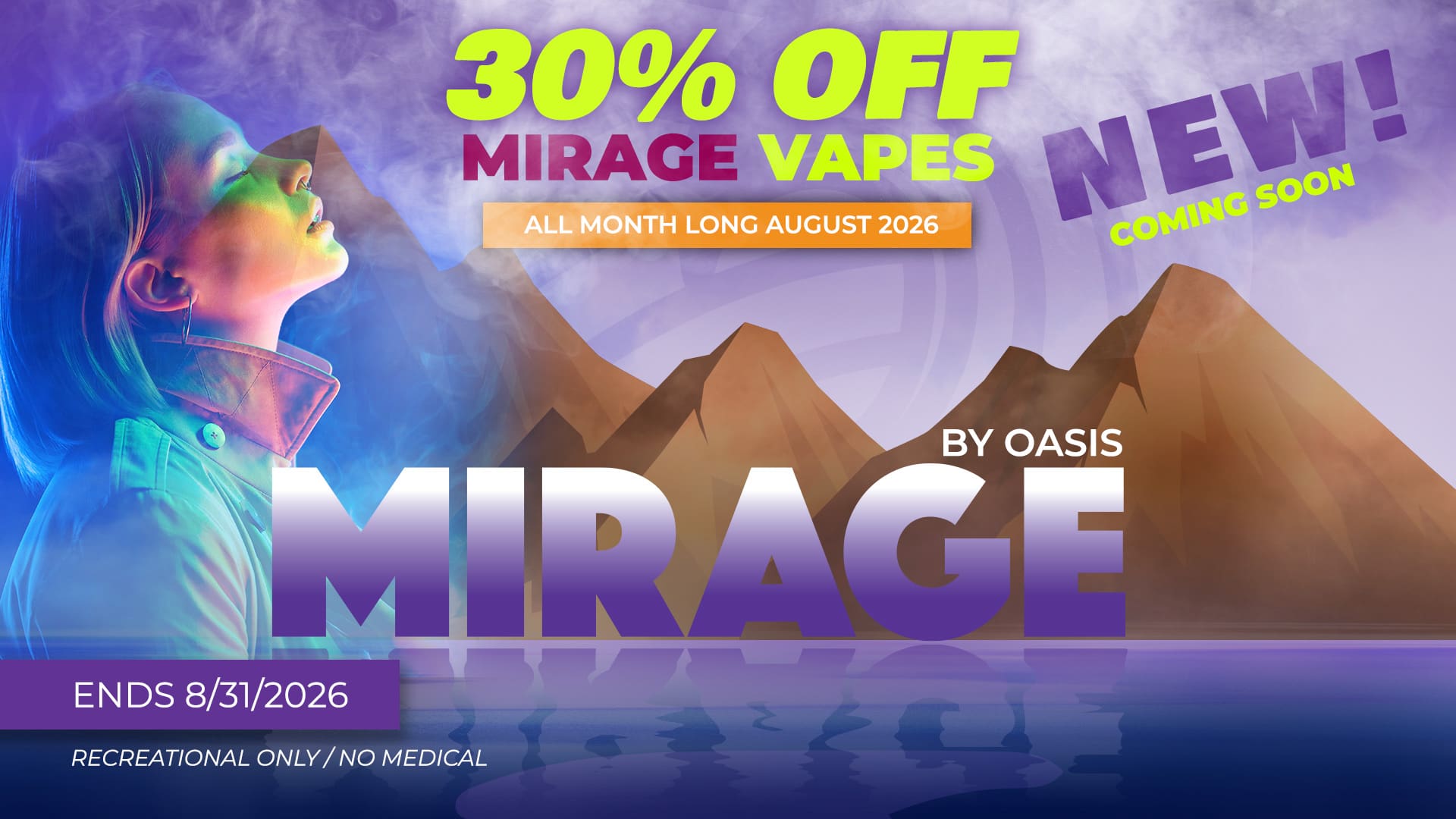 Oasis Mirage Vapes Coming Soon