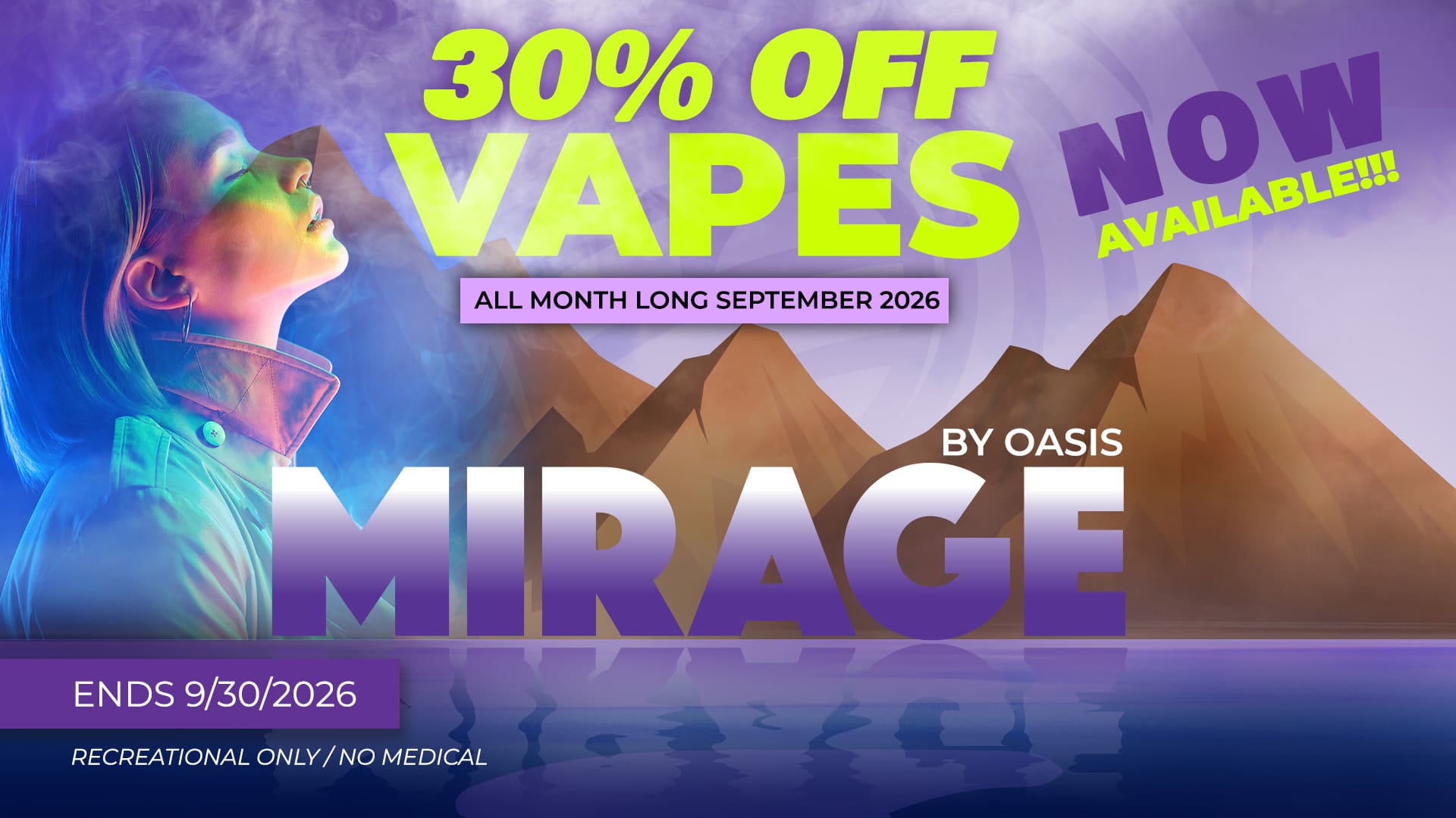 Oasis Mirage Vapes - Now Available